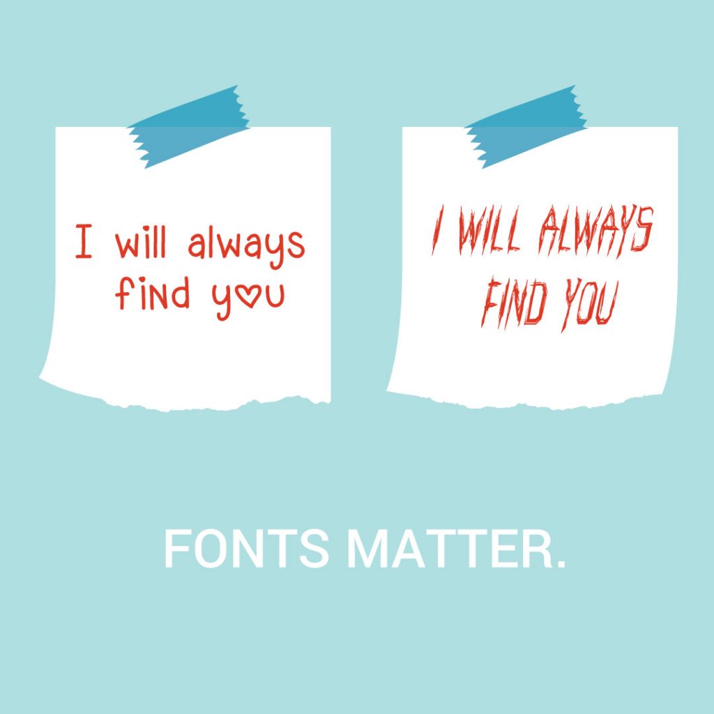 Font Matters Joke Design Brand Rosie Kosinski Shattered Pencil Studios